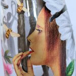 Collage sobre vidrio