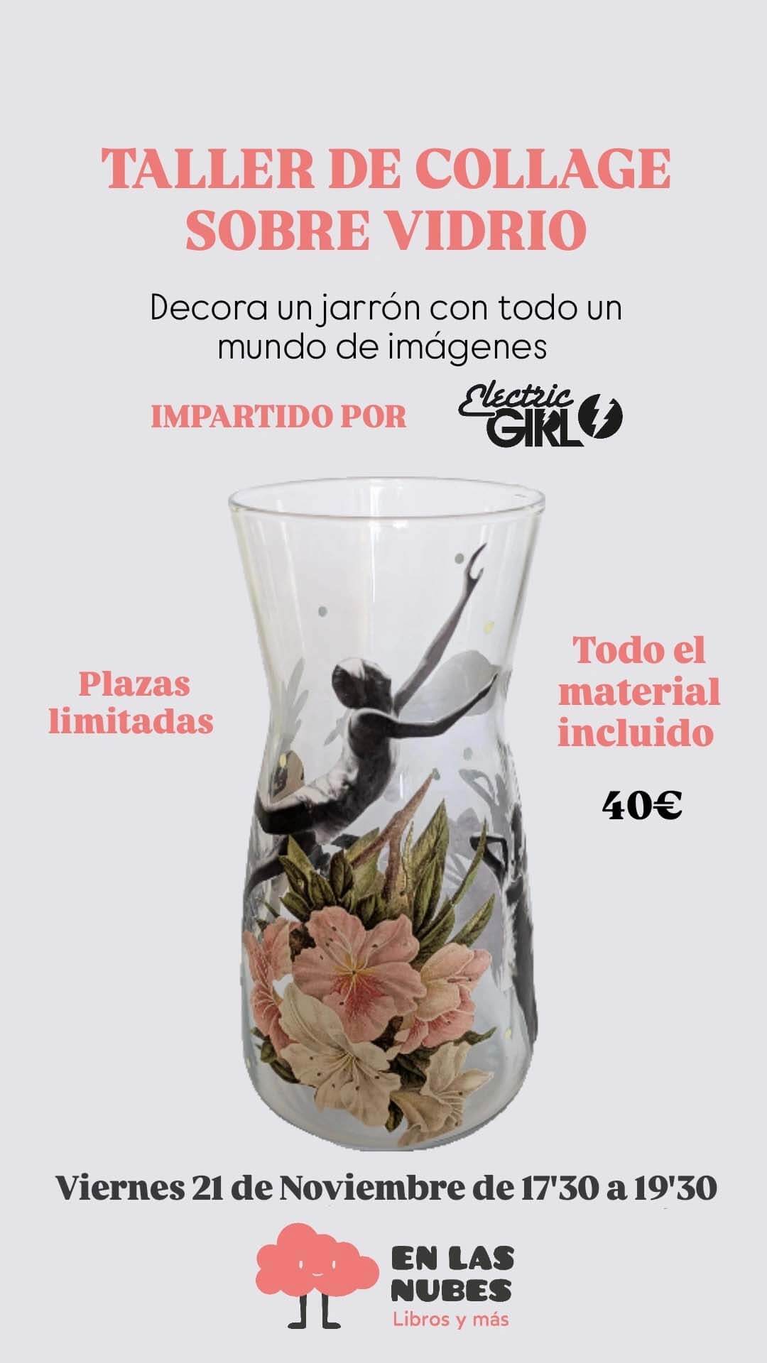 Taller Collage en vidrio con Electricgirl